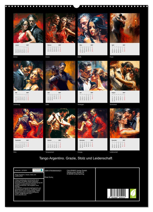 Tango Argentino. Grazie, Stolz und Leidenschaft (CALVENDO Premium Wandkalender 2027)