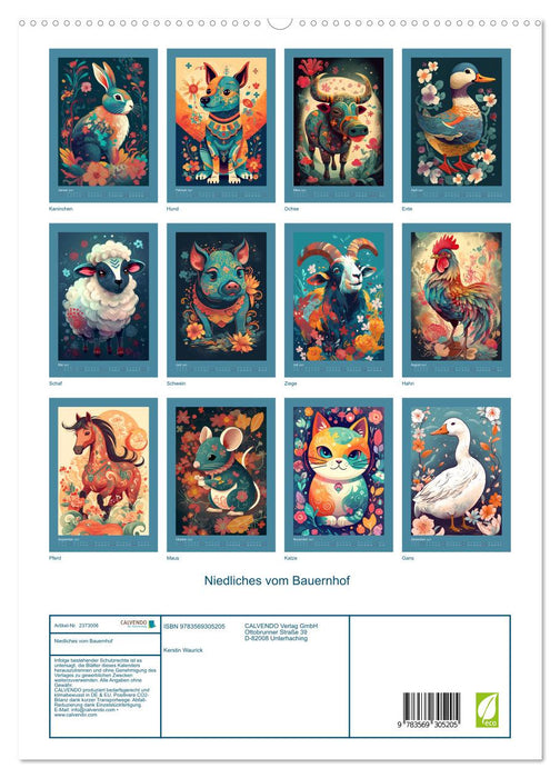 Niedliches vom Bauernhof (CALVENDO Premium Wandkalender 2027)