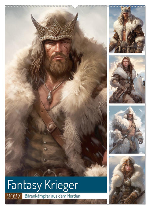 Fantasy Krieger. Bärenkämpfer aus dem Norden (CALVENDO Wandkalender 2027)