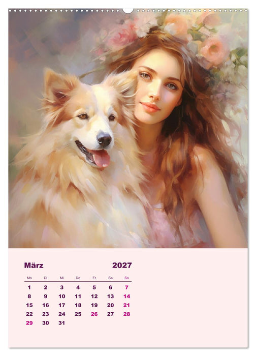 Elfen mit Krafttieren. Zauberhafte Lichtwesen (CALVENDO Wandkalender 2027)