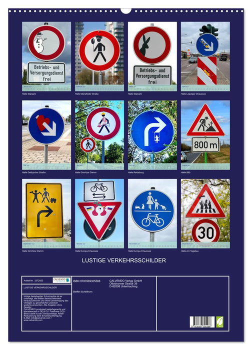LUSTIGE VERKEHRSSCHILDER (CALVENDO Wandkalender 2027)