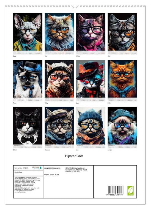 Hipster Cats (CALVENDO Premium-Calendar 2027)