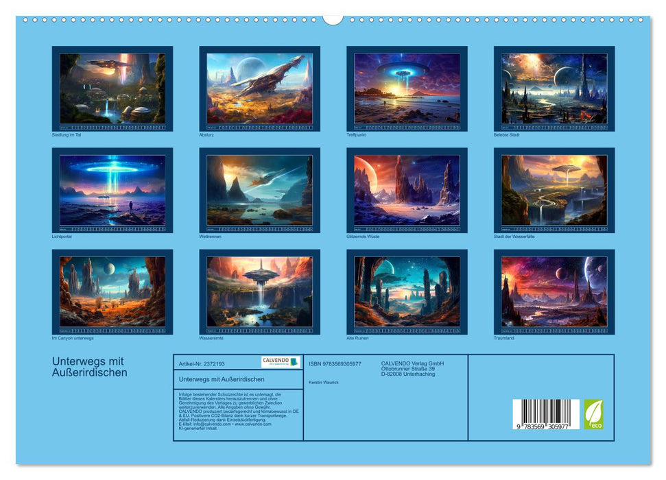 Unterwegs mit Außerirdischen (CALVENDO Premium Wandkalender 2027)