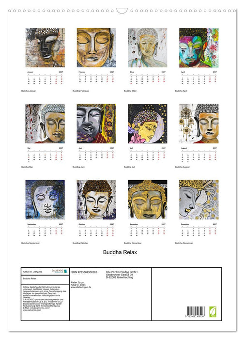 Buddha Relax (CALVENDO Wandkalender 2027)
