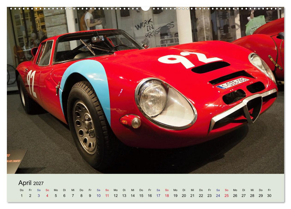 Traumautos in Rot (CALVENDO Premium Wandkalender 2027)