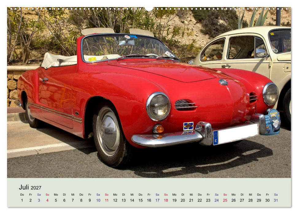 Traumautos in Rot (CALVENDO Premium Wandkalender 2027)