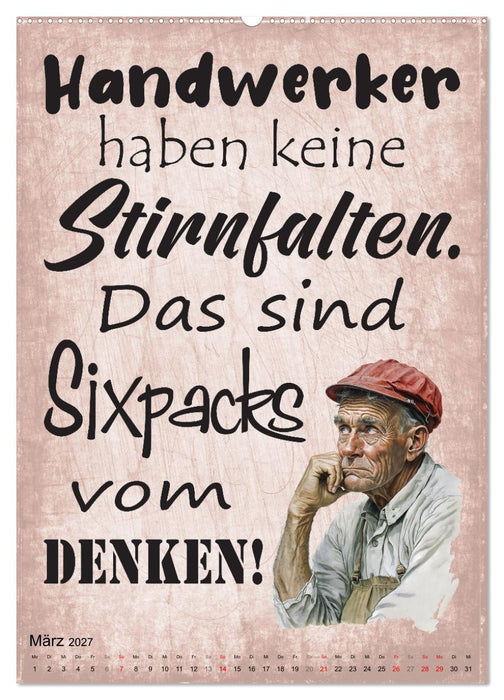 Handwerker Sprüche (CALVENDO Wandkalender 2027)