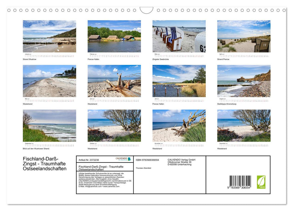 Fischland-Darß-Zingst - Traumhafte Ostseelandschaften (CALVENDO Wandkalender 2027)