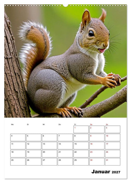Mit Tieren hinein in das neue Jahr (CALVENDO Premium Wandkalender 2027)