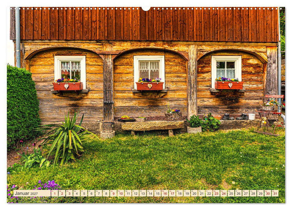 Oybin und Jonsdorf-Urlaubsromantik und Wanderparadies im Zittauer Gebirge (CALVENDO Premium Wandkalender 2027)