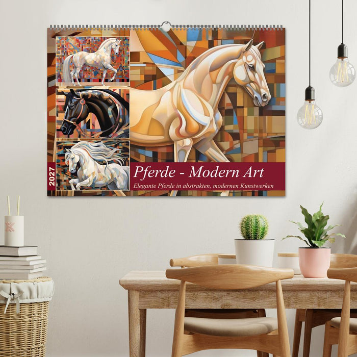 Pferde - Modern Art (CALVENDO Wandkalender 2027)