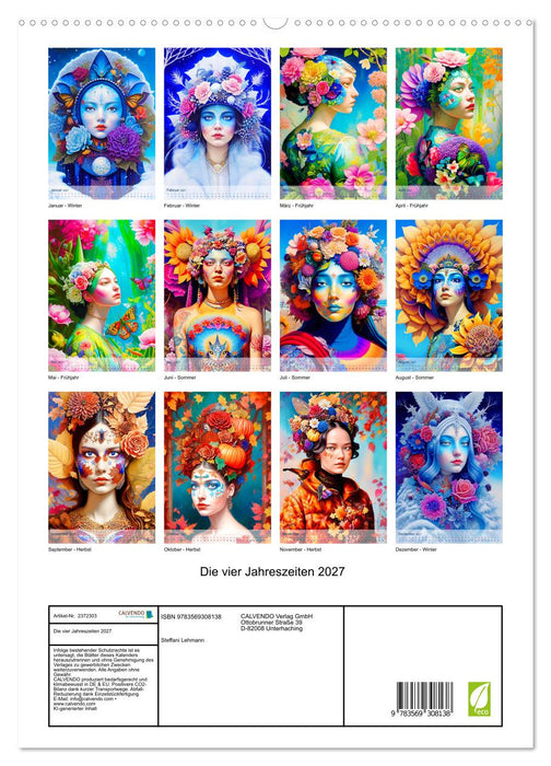 Die vier Jahreszeiten 2027 (CALVENDO Premium Wandkalender 2027)