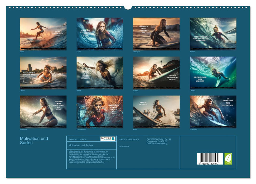 Motivation und Surfen (CALVENDO Premium Wandkalender 2027)