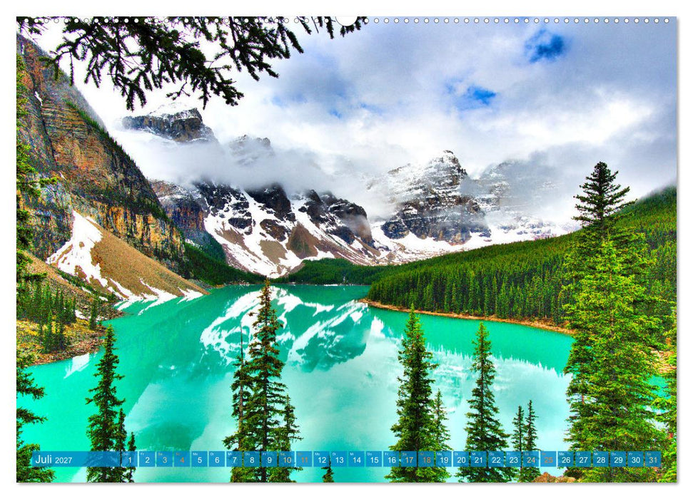 Moraine Lake, Alberta/ Kanada (CALVENDO Premium Wandkalender 2027)