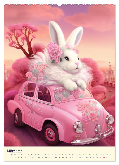 Rosa Traumland. Zauberhafte Wunderwelt (CALVENDO Wandkalender 2027)