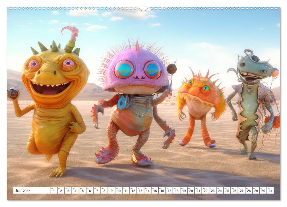 Monsterparade im Anmarsch (CALVENDO Premium Wandkalender 2027)