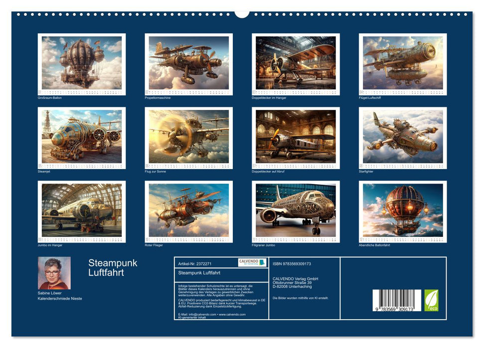 Steampunk Luftfahrt (CALVENDO Premium Wandkalender 2027)