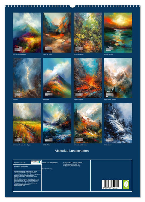 Abstrakte Landschaften (CALVENDO Premium Wandkalender 2027)