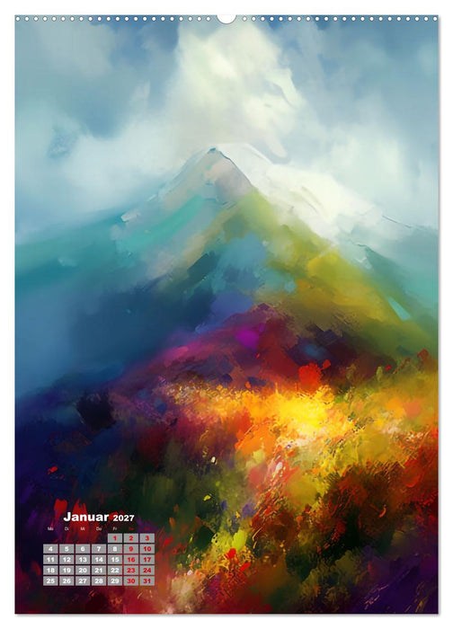 Abstrakte Landschaften (CALVENDO Premium Wandkalender 2027)