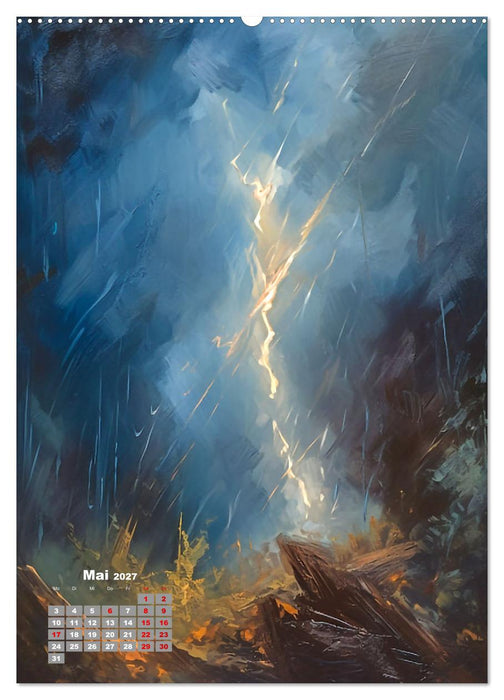 Abstrakte Landschaften (CALVENDO Premium Wandkalender 2027)