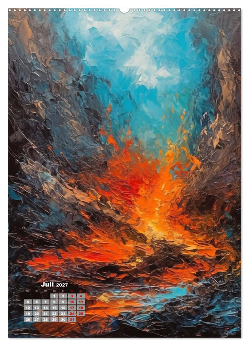 Abstrakte Landschaften (CALVENDO Premium Wandkalender 2027)