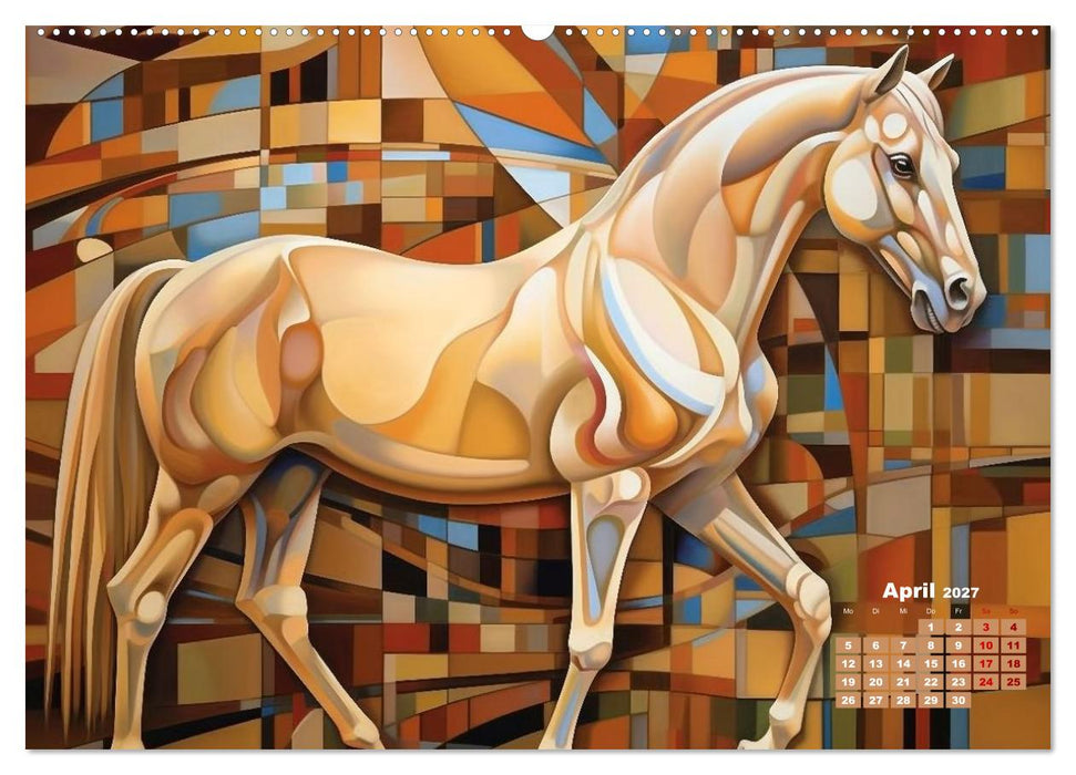Pferde - Modern Art (CALVENDO Premium Wandkalender 2027)