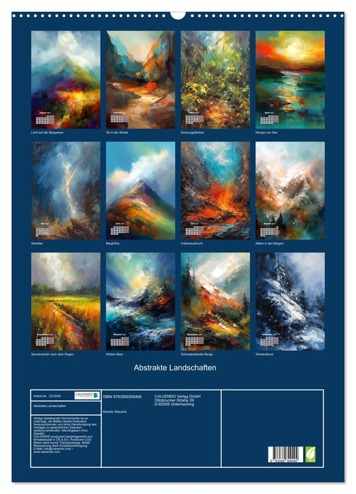 Abstrakte Landschaften (CALVENDO Wandkalender 2027)
