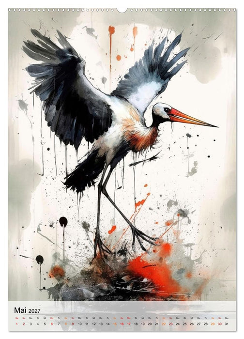 Einzigartig - dieser Storch (CALVENDO Wandkalender 2027)