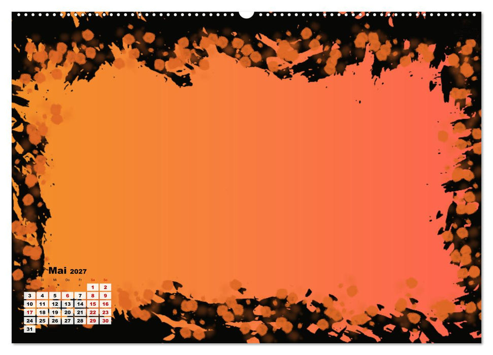 Abstrakt bunte Bilderrahmen (CALVENDO Wandkalender 2027)