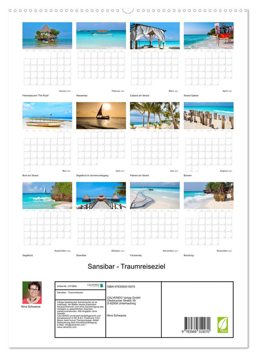 Sansibar - Traumreiseziel (CALVENDO Premium Wandkalender 2027)