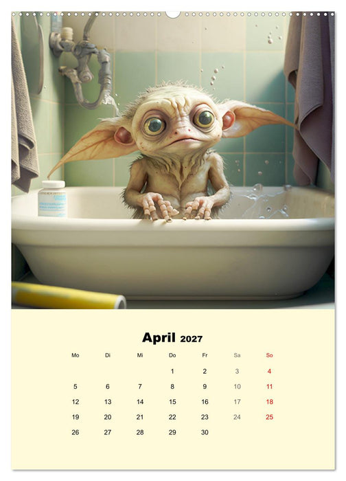Monsteralarm. Die Invasion der kleinen Quälgeister (CALVENDO Wandkalender 2027)