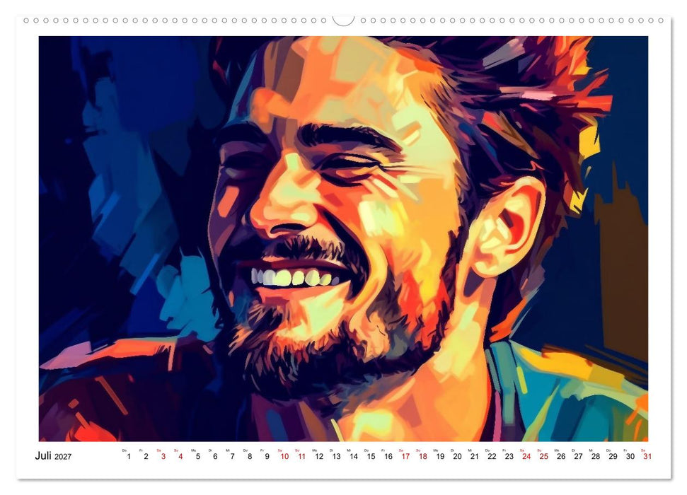 Farbenfroh Männlich (CALVENDO Premium Wandkalender 2027)