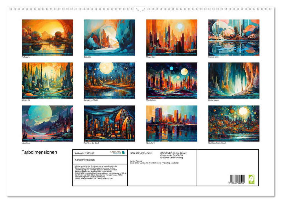 Farbdimensionen (CALVENDO Wandkalender 2027)