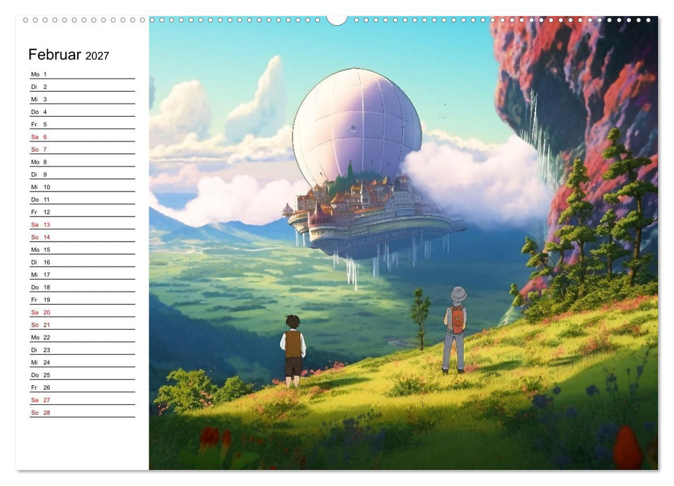 Anime Traumwelten (CALVENDO Premium Wandkalender 2027)