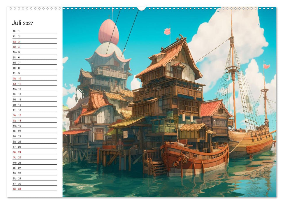 Anime Traumwelten (CALVENDO Premium Wandkalender 2027)