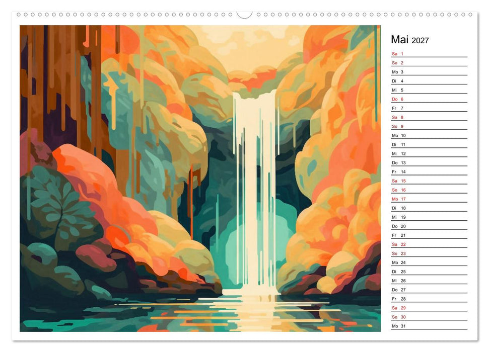 Abstraktes in Farbe (CALVENDO Wandkalender 2027)