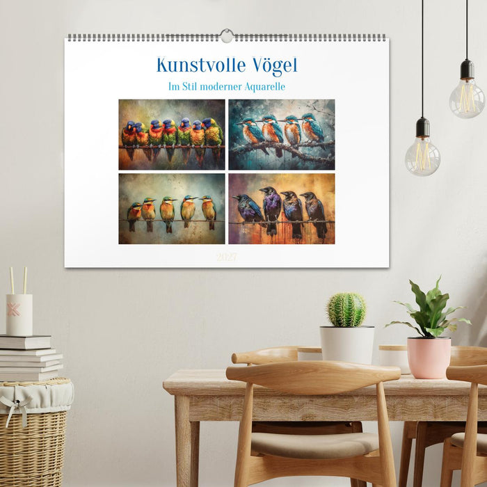 Kunstvolle Vögel (CALVENDO Wandkalender 2027)