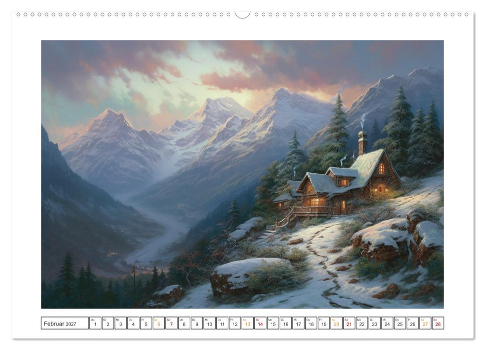 Ein Haus in den Bergen (CALVENDO Wandkalender 2027)