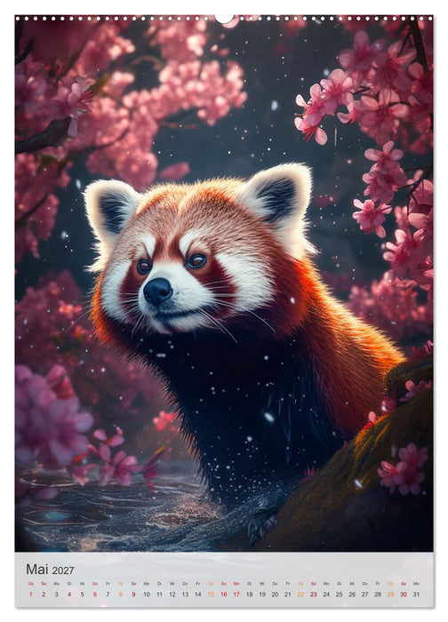 Lustige rote Panda (CALVENDO Premium Wandkalender 2027)