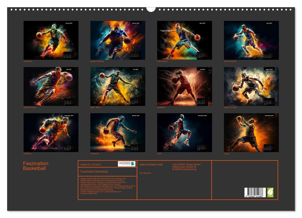 Faszination Basketball (CALVENDO Wandkalender 2027)