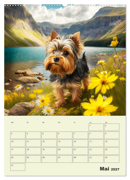 Yorkshire Terrier. Fröhliche Energiebündel in Aktion (CALVENDO Wandkalender 2027)