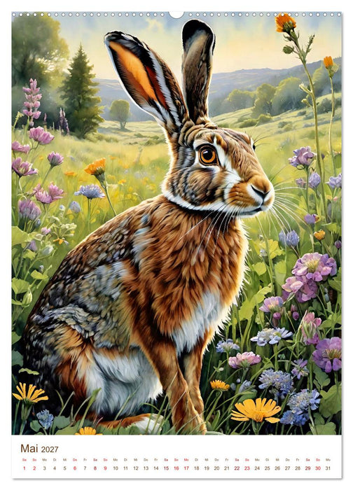 Heimische Wildtiere 2027 (CALVENDO Wandkalender 2027)