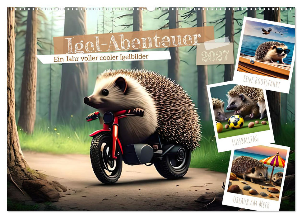 Igel-Abenteuer (CALVENDO Wandkalender 2027)