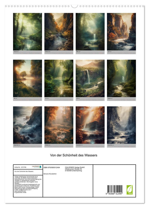 Von der Schönheit des Wassers (CALVENDO Premium Wandkalender 2027)