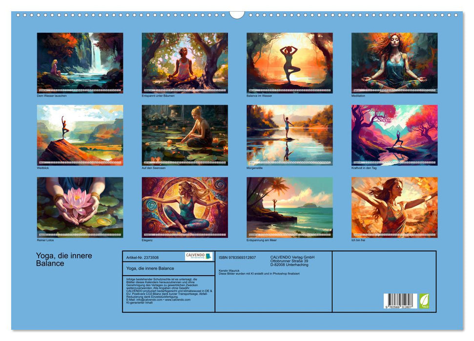 Yoga, die innere Balance (CALVENDO Wandkalender 2027)
