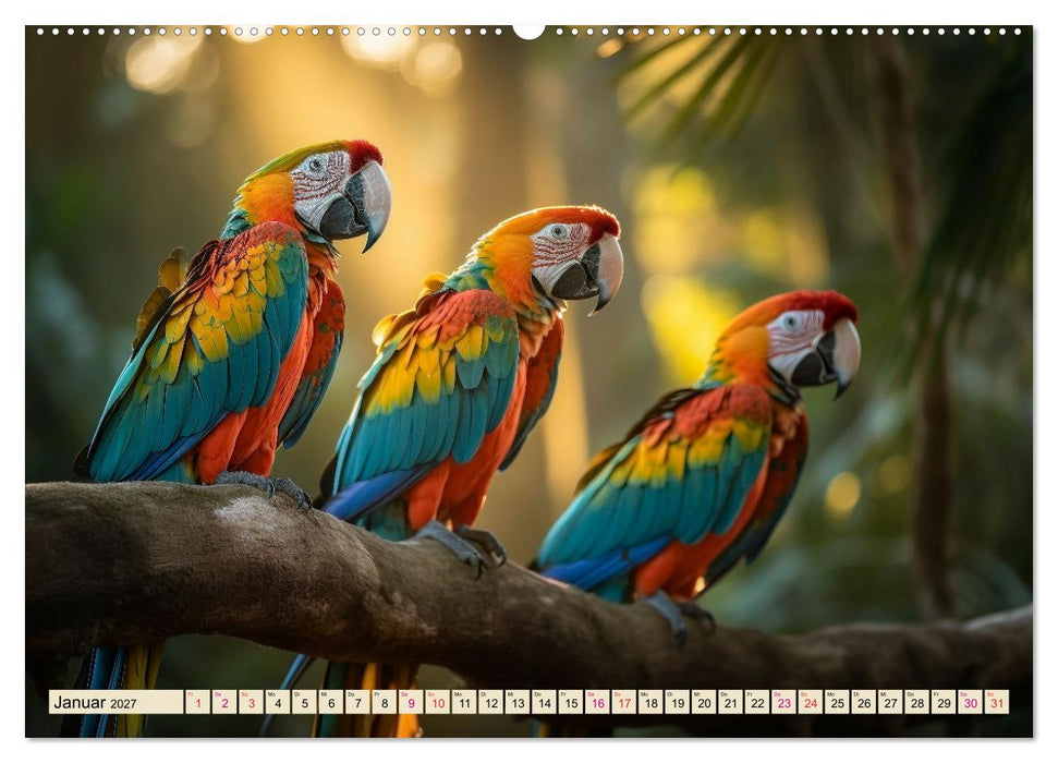 Papageien - Ara (CALVENDO Wandkalender 2027)