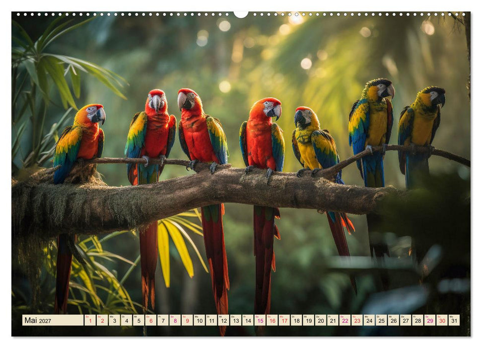 Papageien - Ara (CALVENDO Wandkalender 2027)