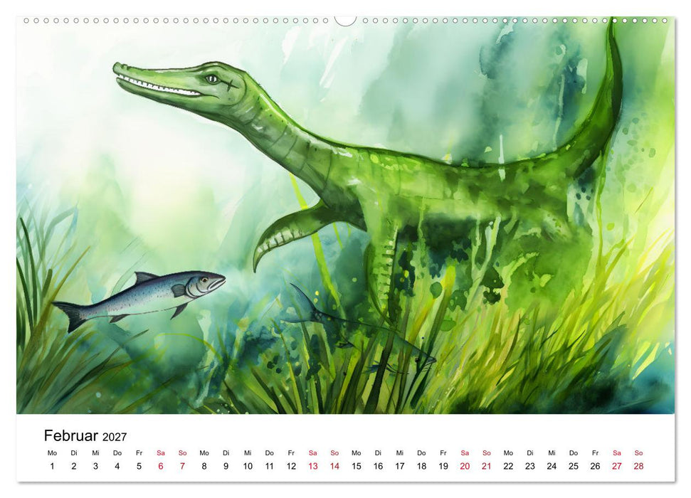 Dinosaurier und Urzeittiere - Wesen aus längst vergangenen Zeiten (CALVENDO Wandkalender 2027)