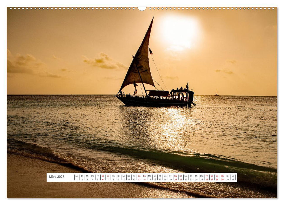 Sansibar - Sonne, Sand, Meer (CALVENDO Wandkalender 2027)