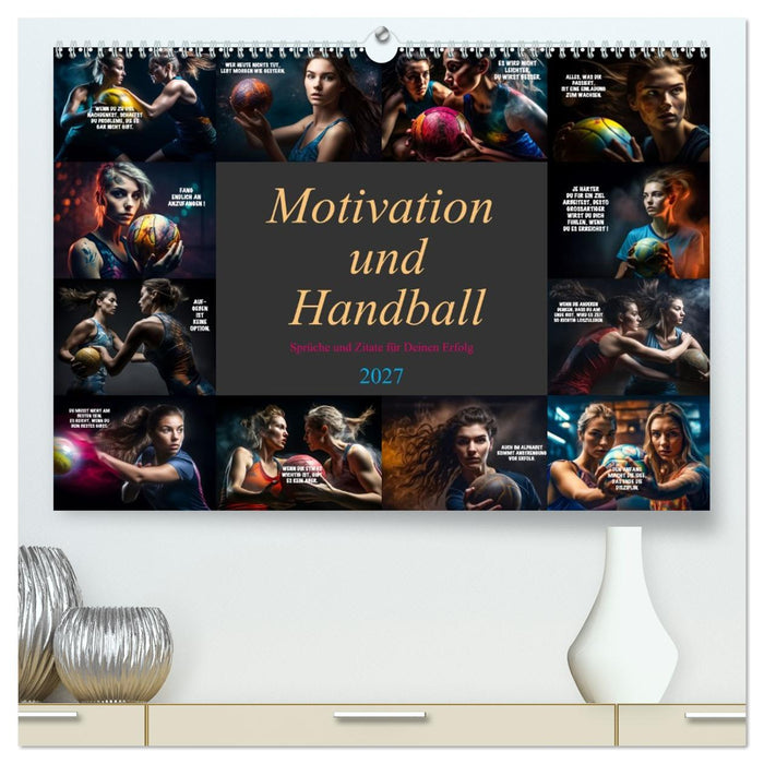 Motivation und Handball (CALVENDO Premium Wandkalender 2027)